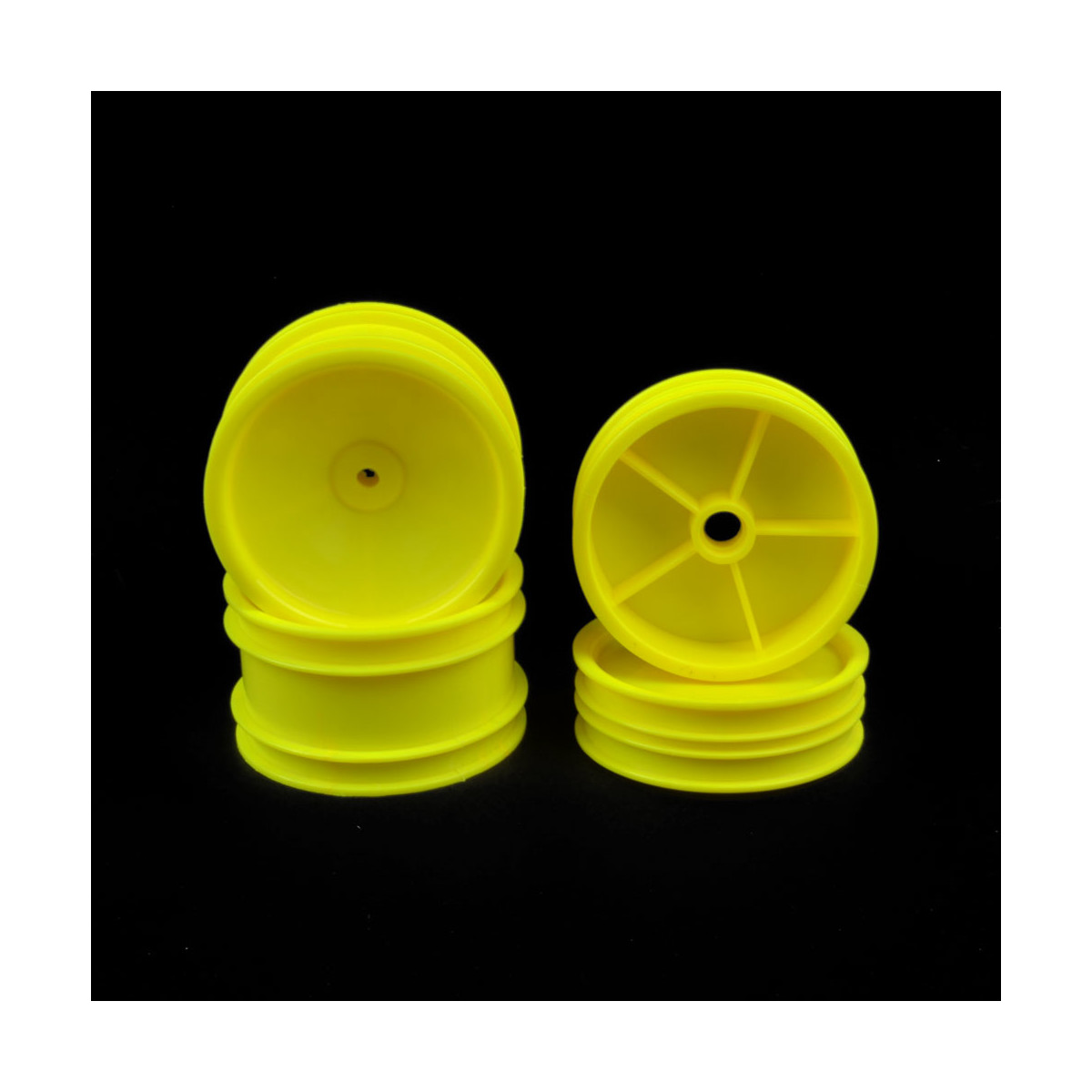 JC Wheels AE-B2 dished with narrow front (4) yellow