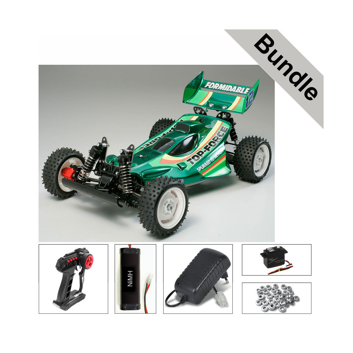 Tamiya 47350 Top Force 2017 BUNDLE "Silber"
