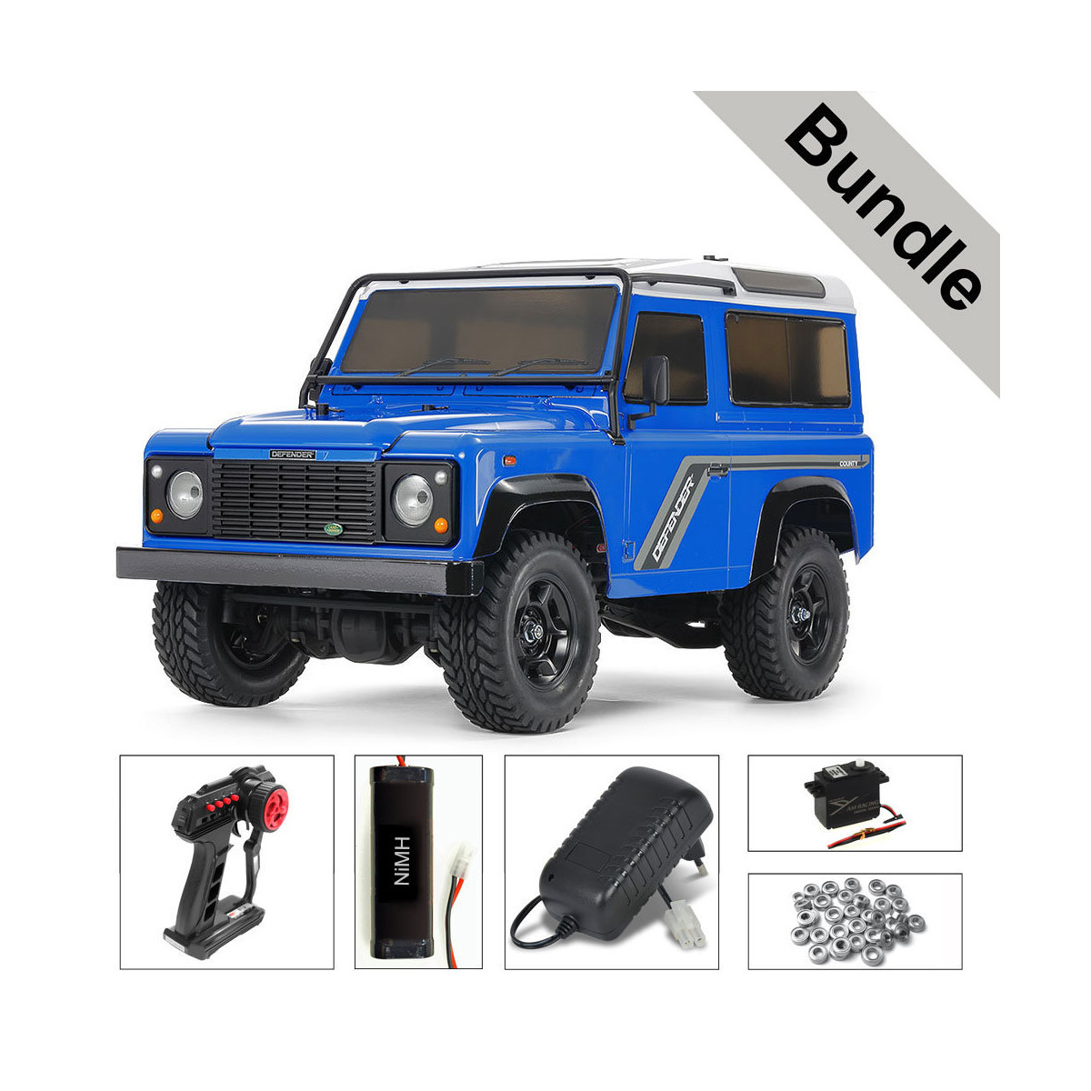 Tamiya 47478 LandRover Defender 90 CC-02 (vorlackiert)...