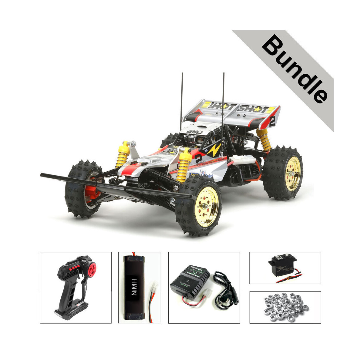 Tamiya 58517 Super Hotshot 2012 BUNDLE 
