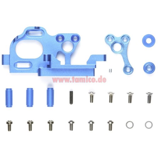 Tamiya Alu Motorhalter-Set blau (TA-05verII) #54197