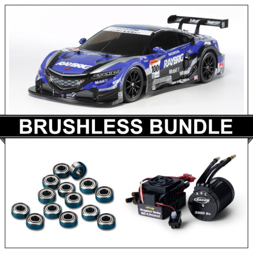 Tamiya 58599 Raybrig NSX Concept-GT (TT-02) BRUSHLESS-BUNDLE