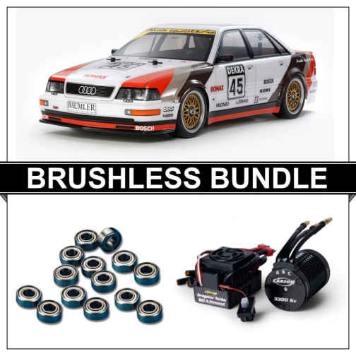 TAMIYA TT-02 Audi V8 Touring 未組立キット Beginner RC Car Assembly