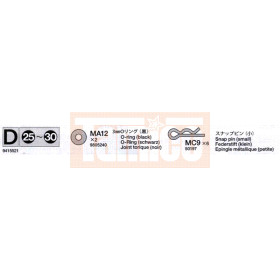 Tamiya Metallteile-Beutel D (M-03L) #9415521