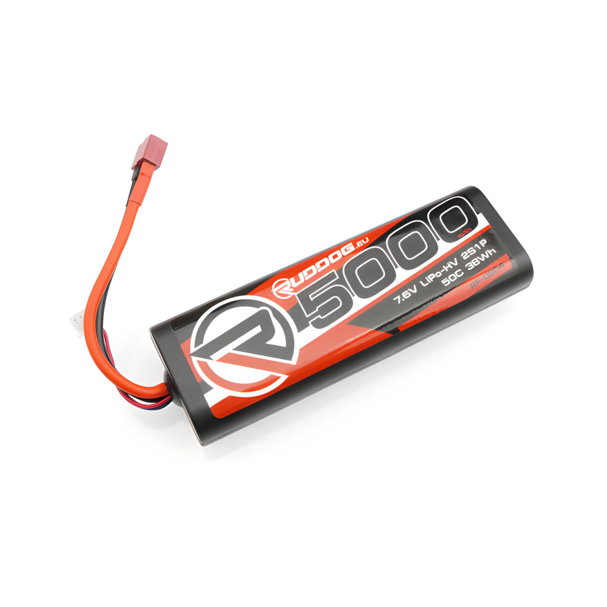 Ruddog 5000mAh 50C 7.6V LiPo-HV Round Stick Pack Akku mit...