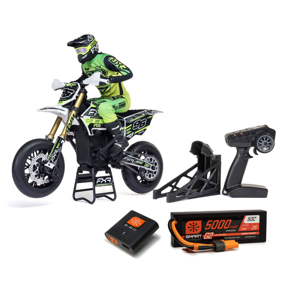 LOSI Promoto-SM 1:4 Motorcycle RTR FXR weiß (inkl....