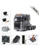Pacchetto Assale Sollevabile E Telaio Per Tamiya Scania 770S 8x4 &ndash; Secondo Asse Sterzante, Scala 1:14