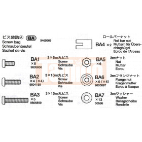Tamiya Schrauben-Beutel A (Midnight Pumpkin Chrom 58365)...
