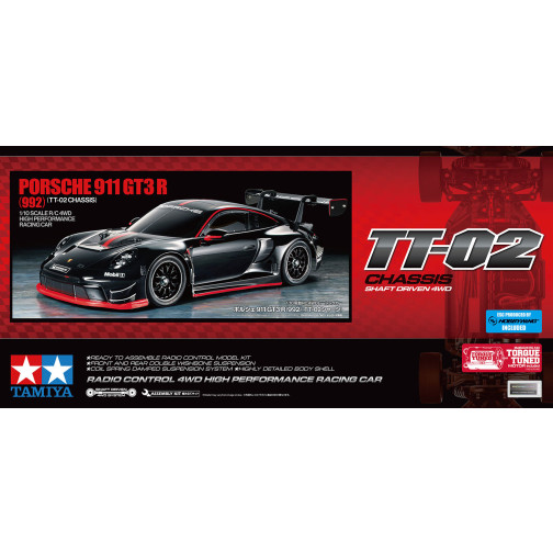 Tamiya 58745 Porsche 911 GT3 R (TT-02) Bausatz 1:10