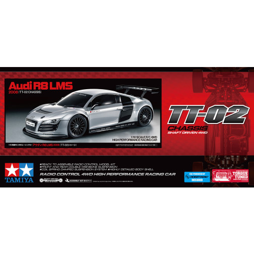 Tamiya 58749 Audi R8 LMS 2008 (TT-02) Kit 1/10
