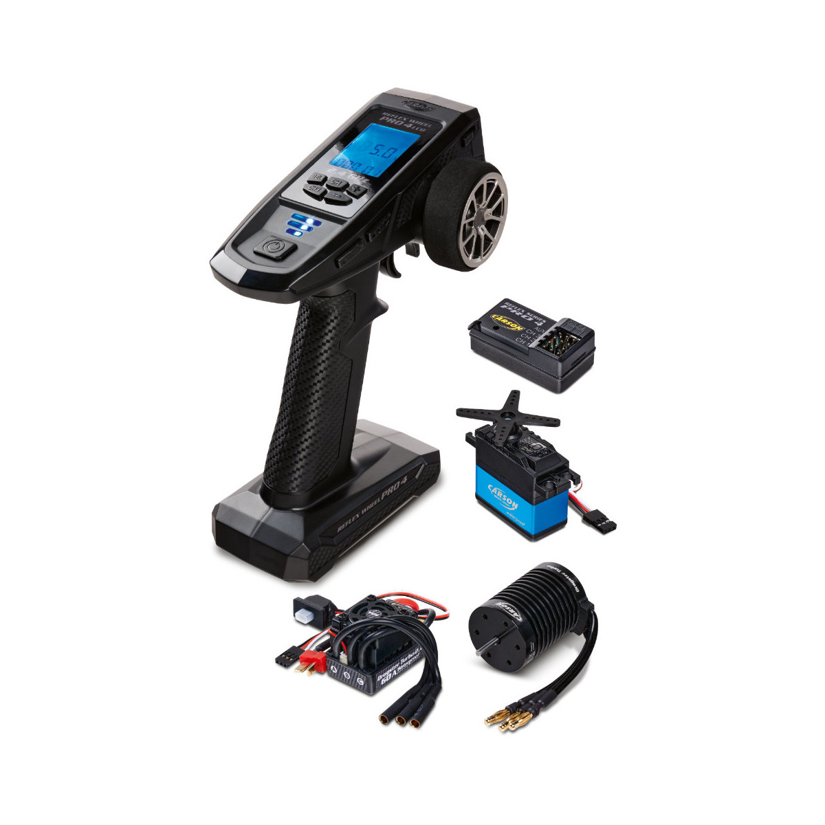 Carson Reflex Wh.Pro 4 LCD mit Brushless-Set & 6kg Servo