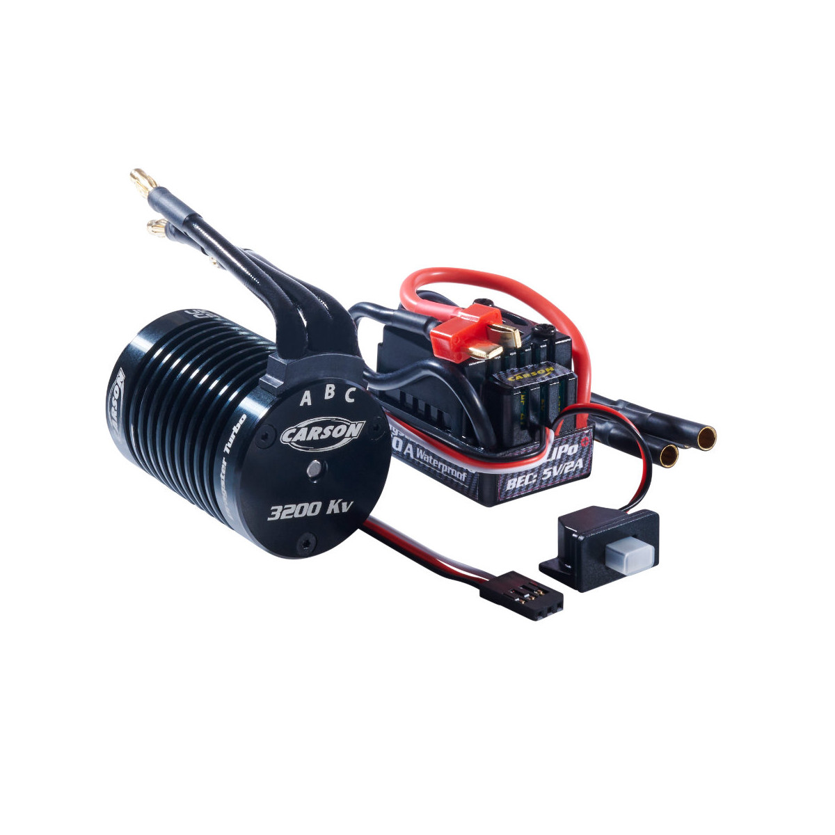 Carson Brushless-Set Dragster Turbo 2.0 3200KV 1/10 T-Plug