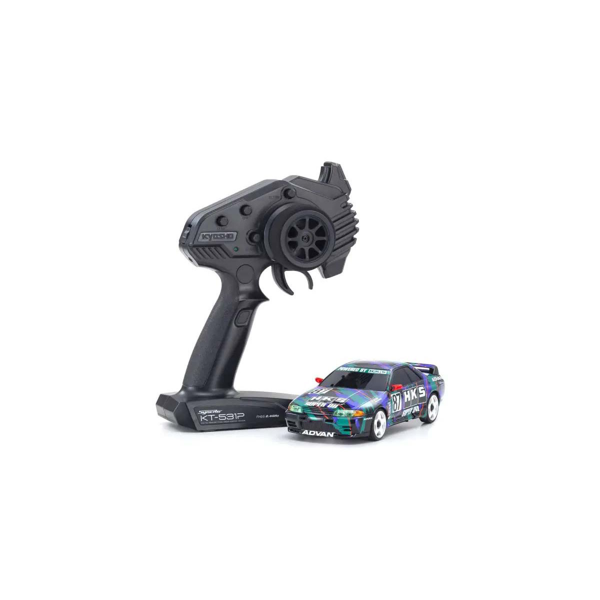 Kyosho Mini-Z AWD Nissan Skyline GT-R R32 1993 HKS #87...