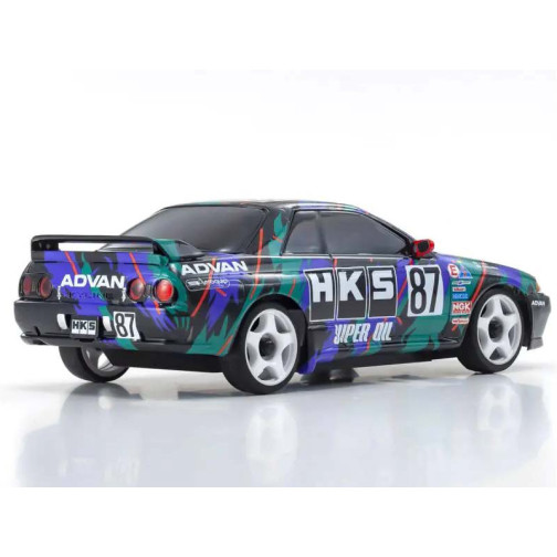 Kyosho Mini-Z AWD Nissan Skyline GT-R R32 1993 HKS #87 (MA020-KT531P)