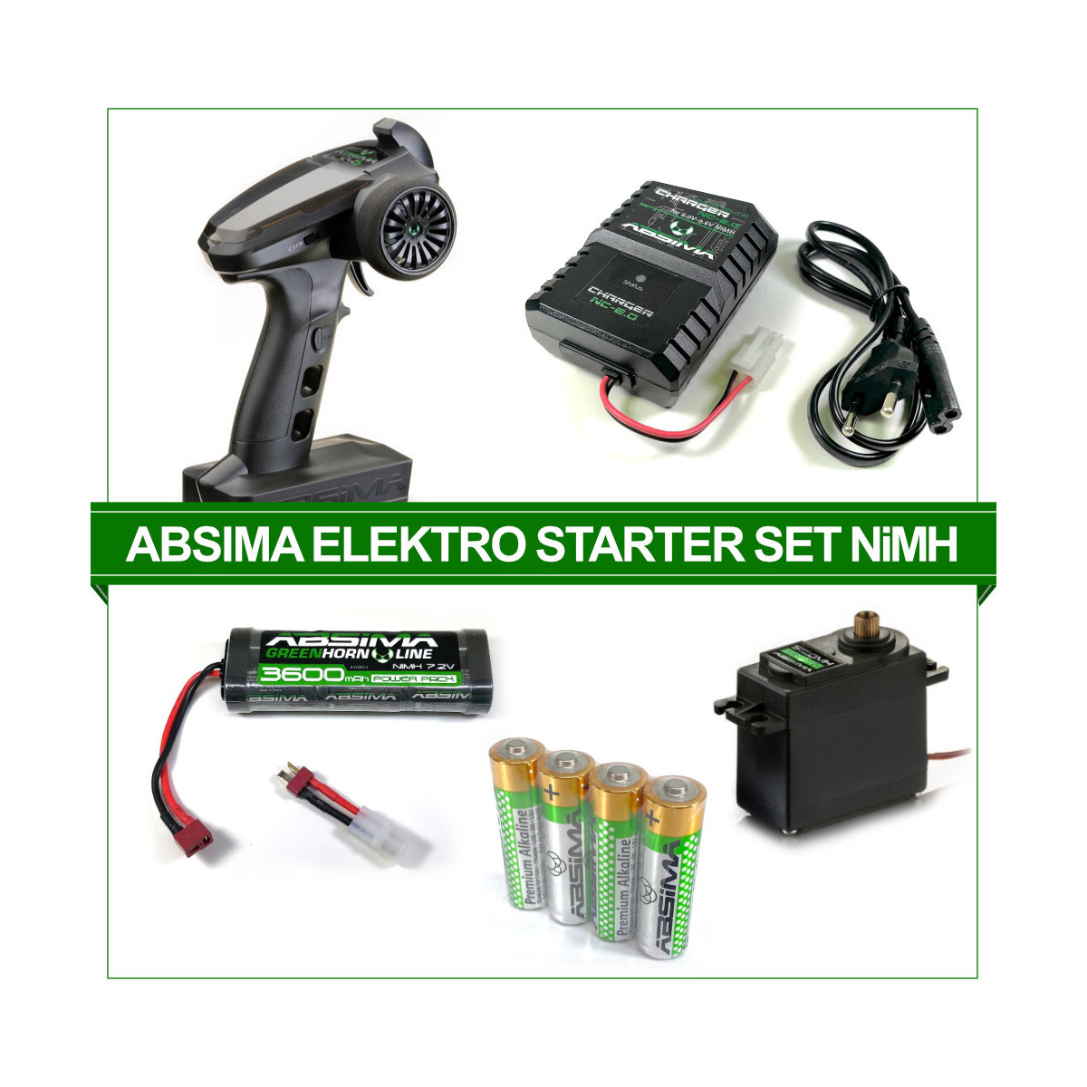 Absima Elektro Starter Set NiMH