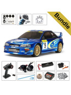 Tamiya 58631 Subaru Impreza Monte Carlo 99 TT-02 BUNDLE Gold Tamico R