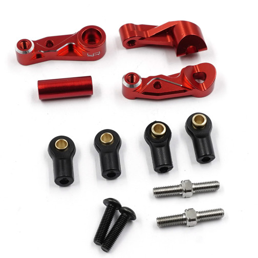 BQLZR Red Steel SLA032 - Albero di trasmissione universale anteriore e posteriore per auto da rally RC1:10, ricambio per Traxxas, 4 x 4, confezione da 4