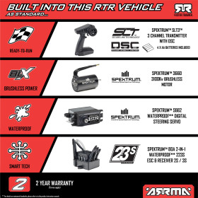 Arrma Senton 223S DSC 4X4 RTR Brushless Short Course Truck 1:10 Gelb