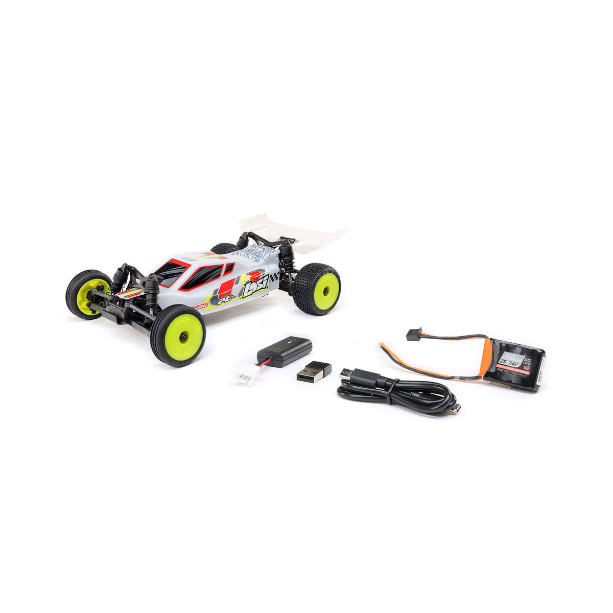 Losi Micro-B 2S 2WD RTR Race Buggy (mit Akku + Lader)...