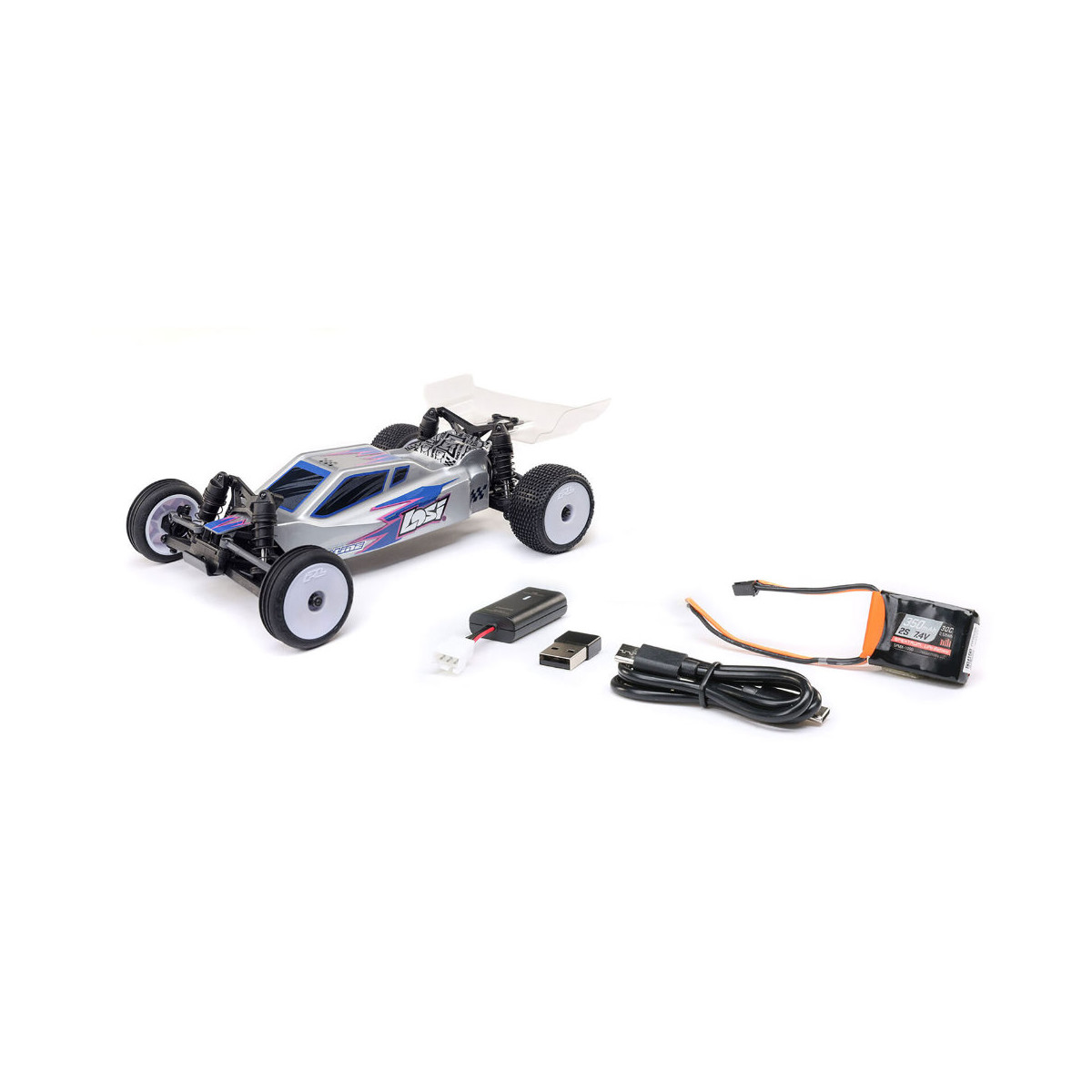 Losi Micro-B 2S 2WD RTR Race Buggy (mit Akku + Lader)...