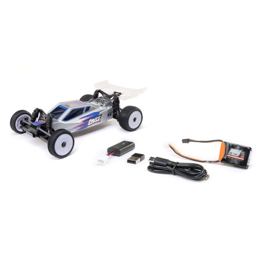 Losi Micro-B 2S 2WD RTR Race Buggy (mit Akku + Lader) 1:24 Silver