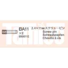 Tamiya #19808112 2.4x11mm Screw Pin (2pcs.)