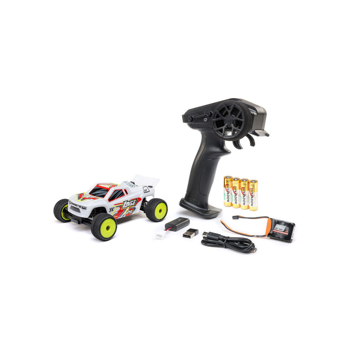 Losi Micro-T 2S 2WD RTR Stadium Truck weiß 1:28