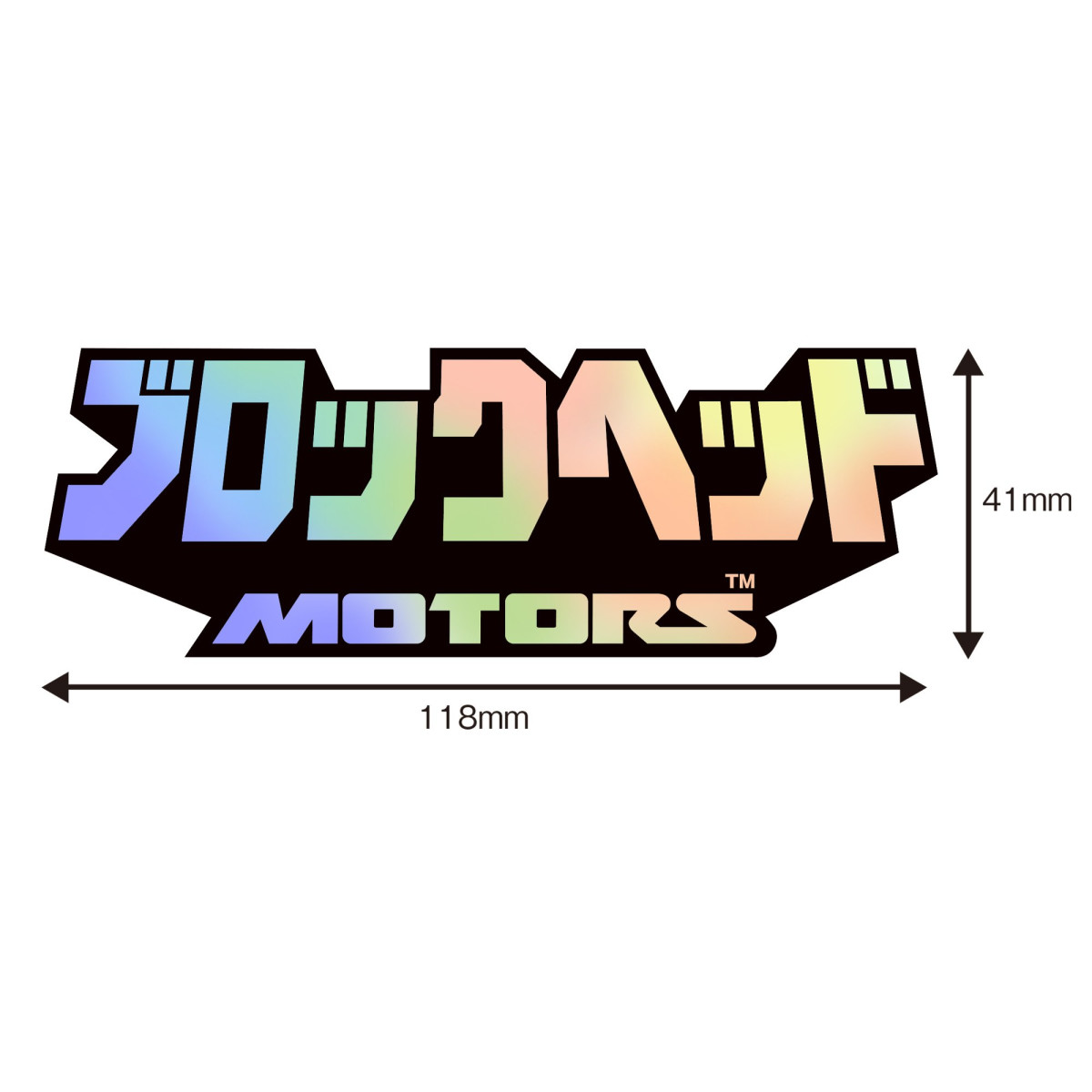 Blockhead Motors Kana Logo Aufkleber Hologram