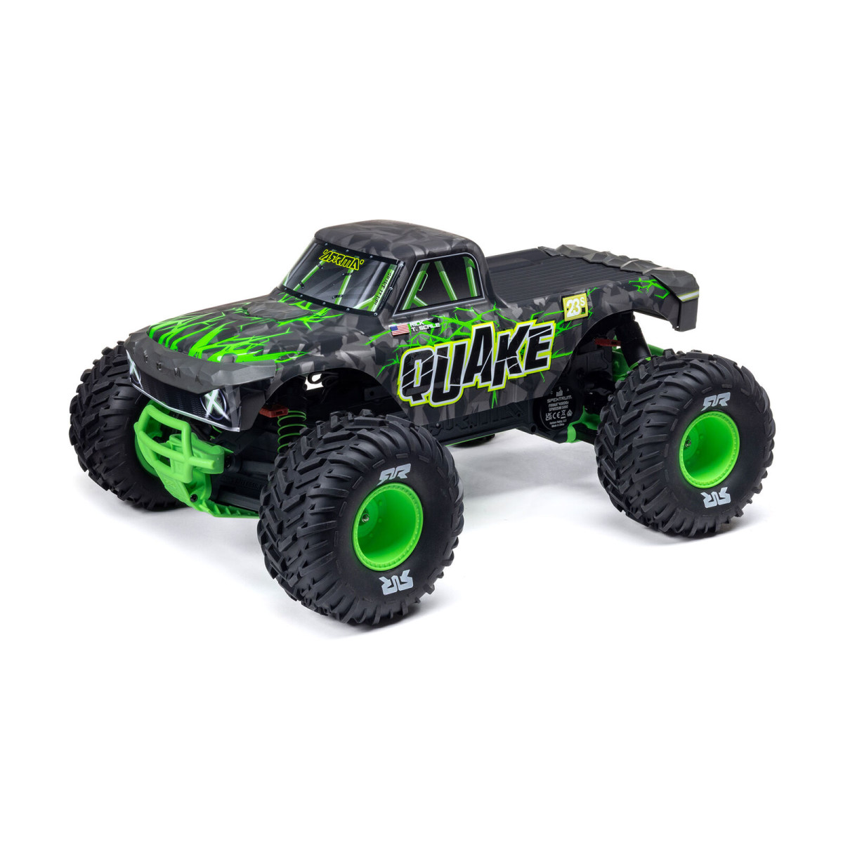 Arrma Quake 223S DSC 2WD Brushless Monster Truck RTR 1:10 Green