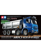 Tamiya 1:14 Mercedes-Benz Arocs 4151 8x4 Volquete | Kit De Montaje Con Cabina Prepintada | Motor Mighty-Tuned Y Cambio De 3 Velocidades