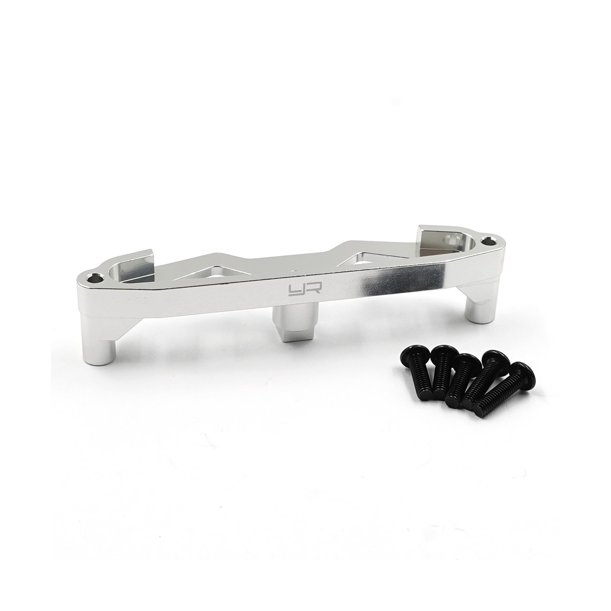 Yeah Racing Alu Dämpferbrücke vorn silber für Tamiya WR02C (Honda City Turbo)