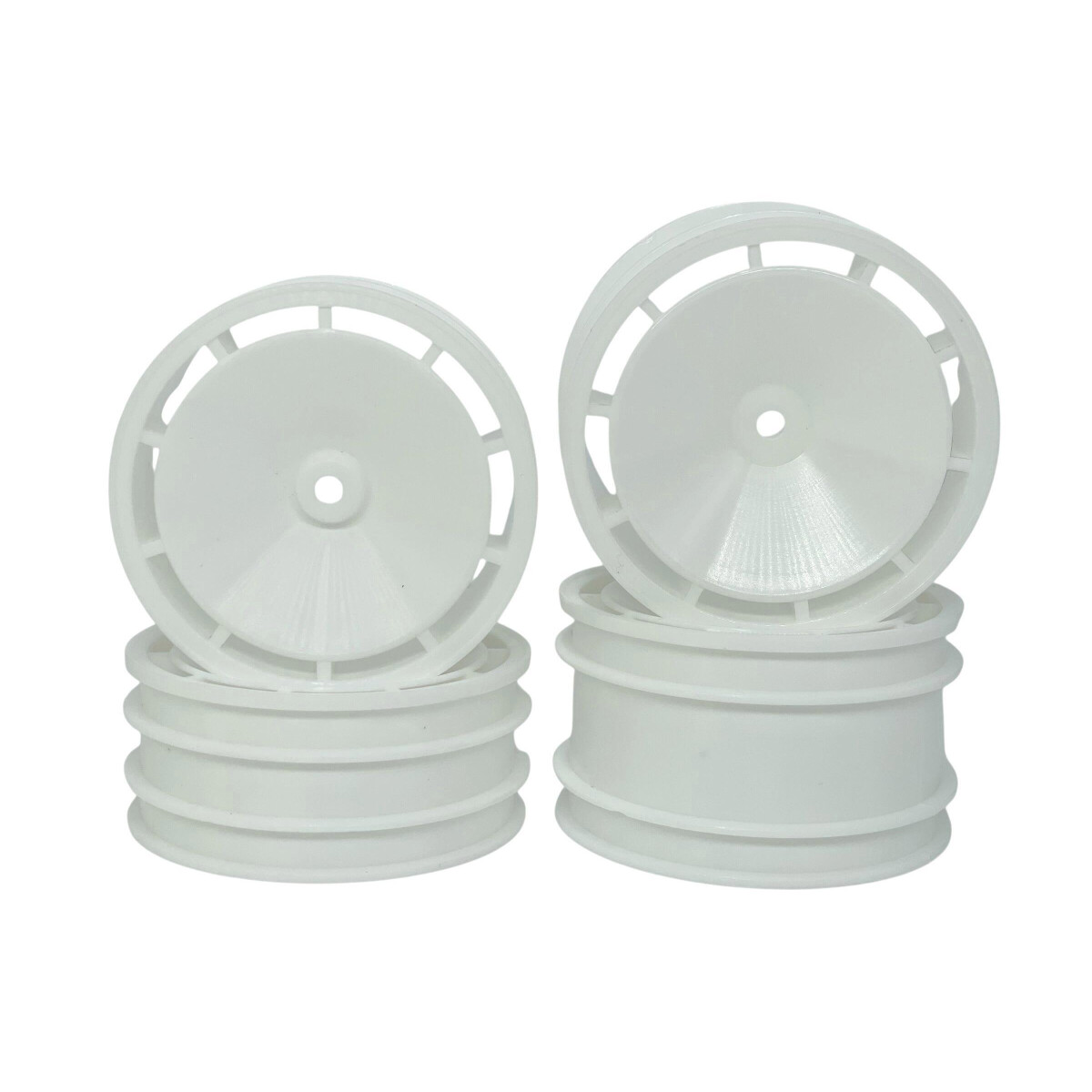 JC Wheels Wheels white (4) Aero Disc SET for Kyosho Optima & Lazer ZX