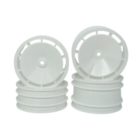 ！！ JC Wheels Wheels white (4) Aero Disc SET for Kyosho Optima & Lazer ZX