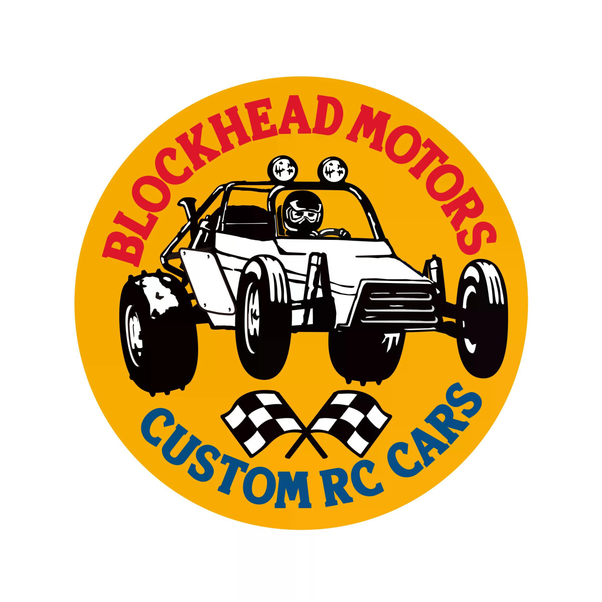 Blockhead Motors Aufkleber Dirt GP rund
