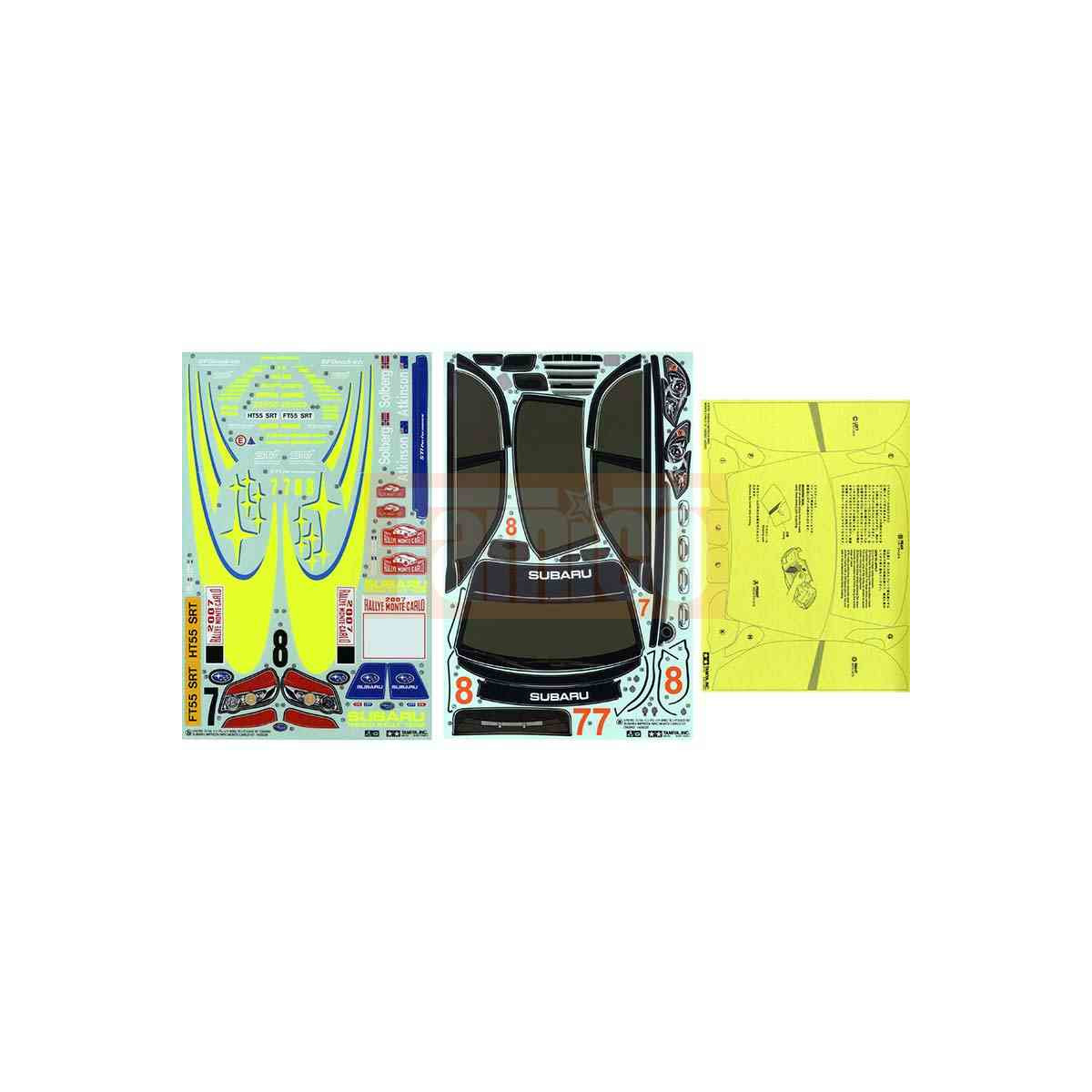 Tamiya 73023 Logosplakette – 4 Verschiedene Größen, 0,3 Mm Starkes Foto-Metallblech, Selbstklebend (90x90 Mm)