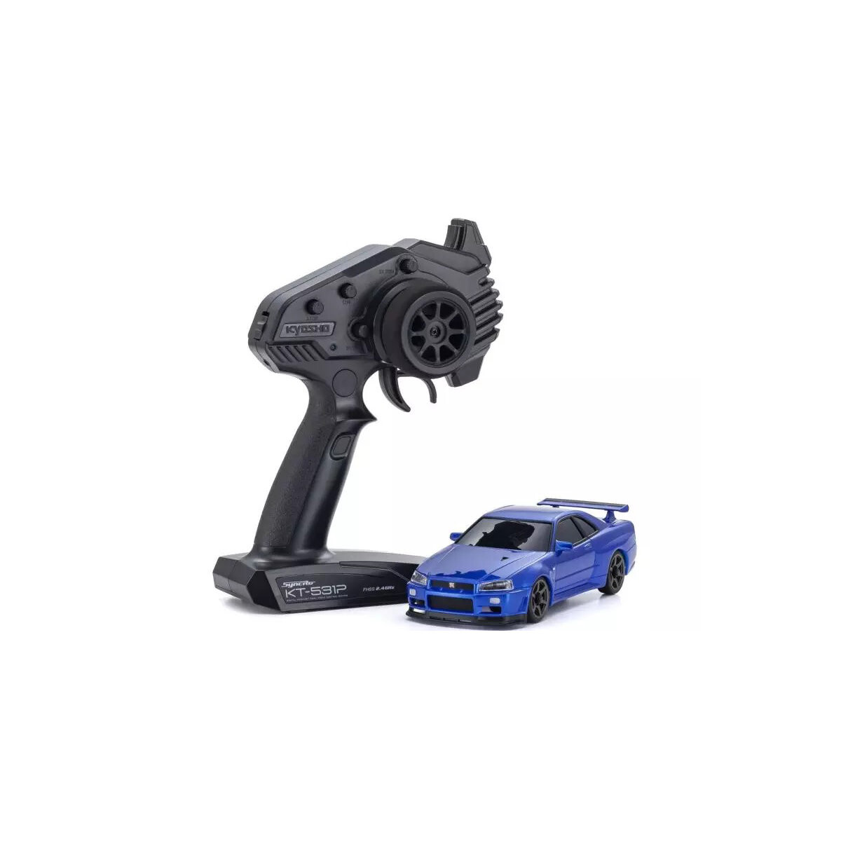 Kyosho Mini-Z AWD Nissan Skyline GT-R R34 Metallic-Blau - Tamico RC C