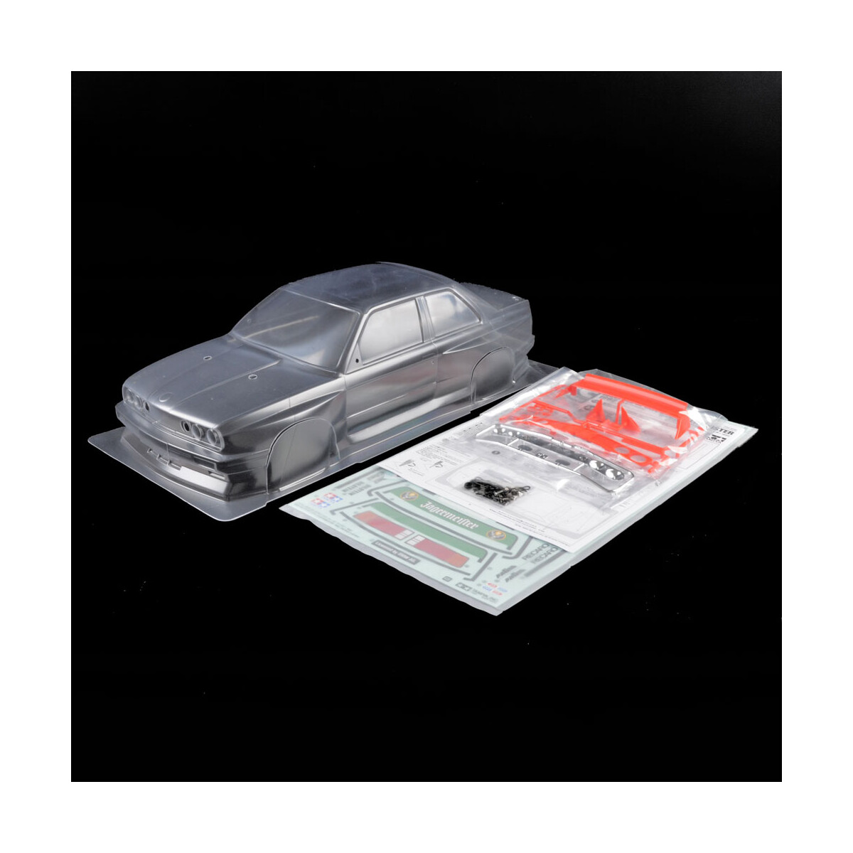 Tamiya BMW E30 M3 Evo Jägermeister Body Set (unpainted/pre-drilled)