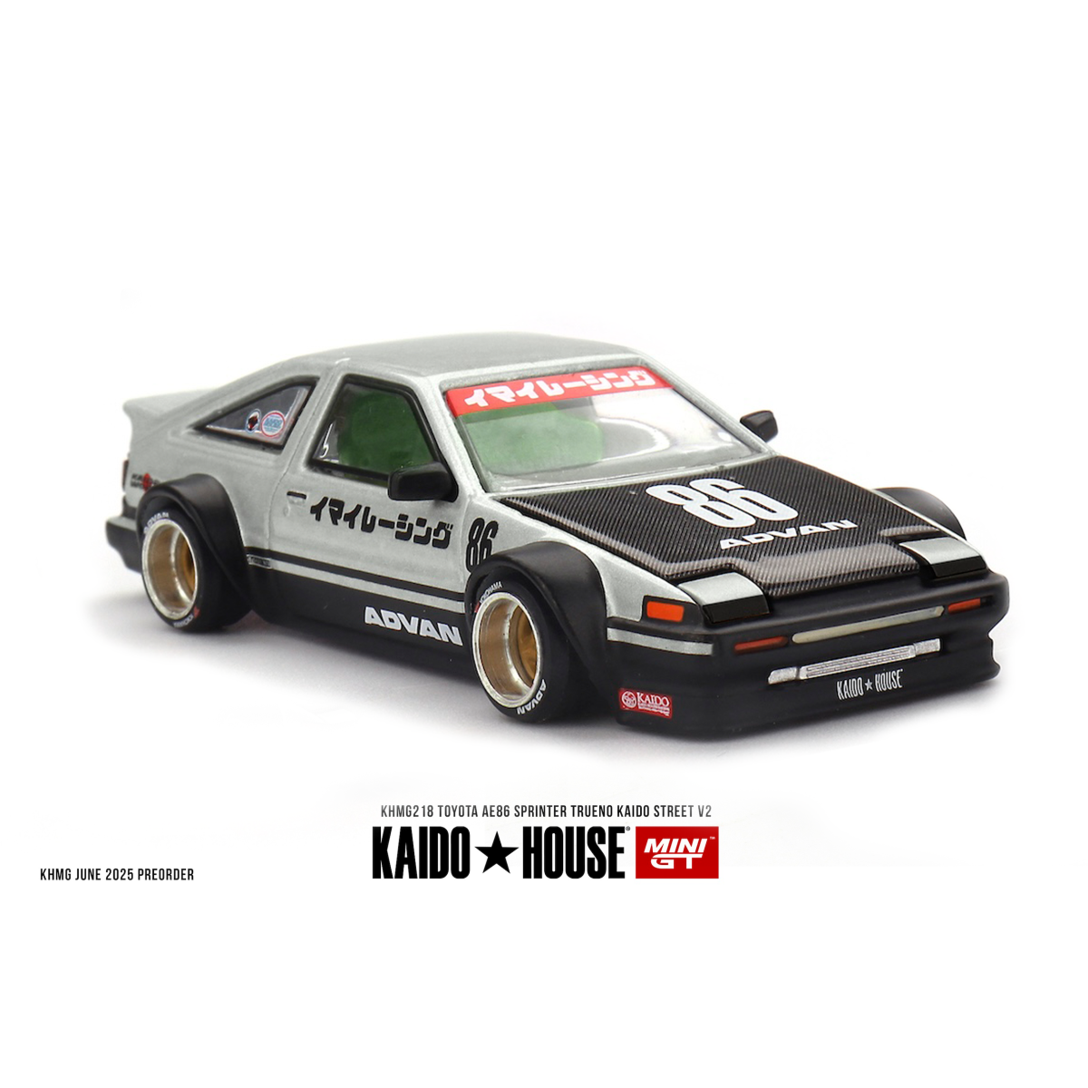 Kaido House #218 Toyota AE86 Sprinter Trueno Kaido Street V2 1983 1:64