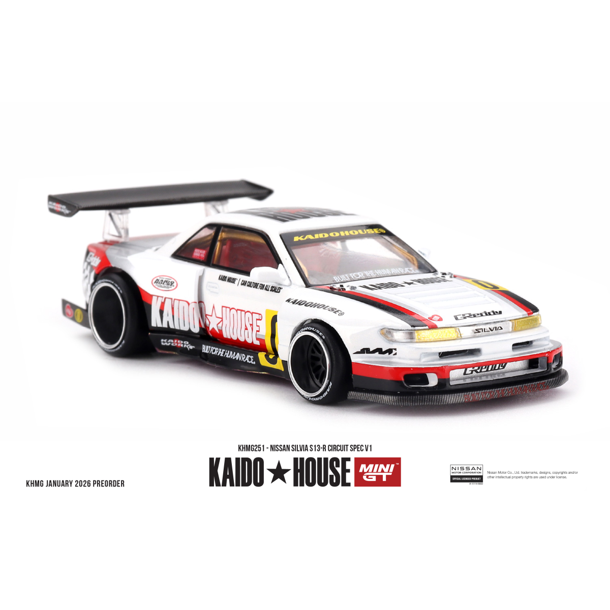 Kaido House #251 Nissan Silvia S13-R Circuit Spec V1 1:64
