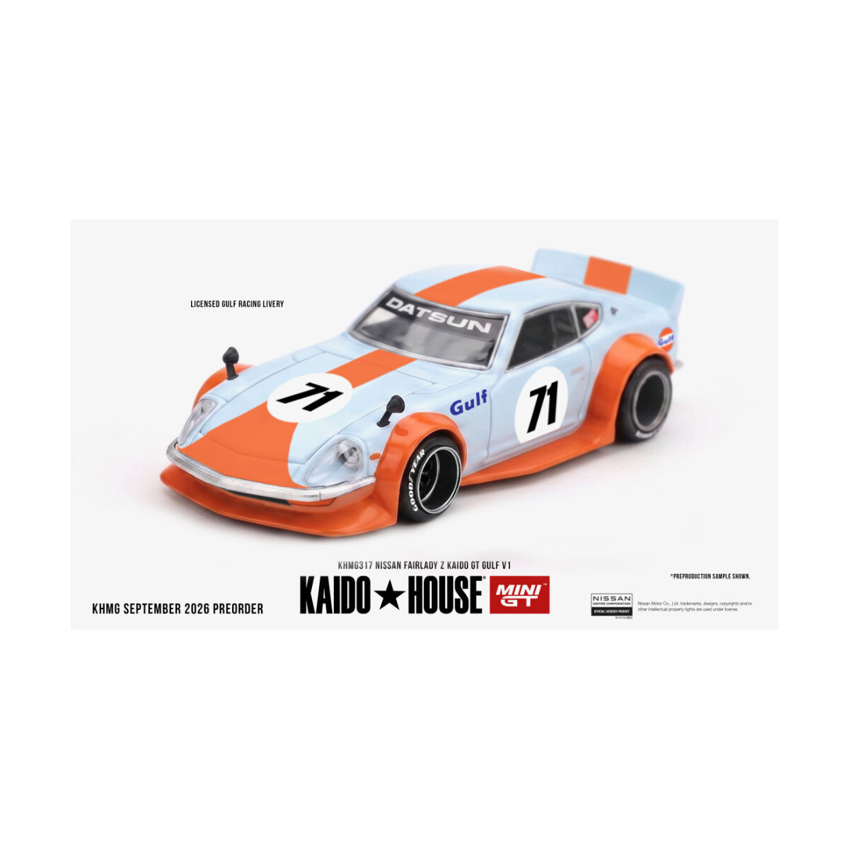 Kaido House #317 Nissan Fairlady Z 1978 Kaido GT Gulf V1 blue 1:64