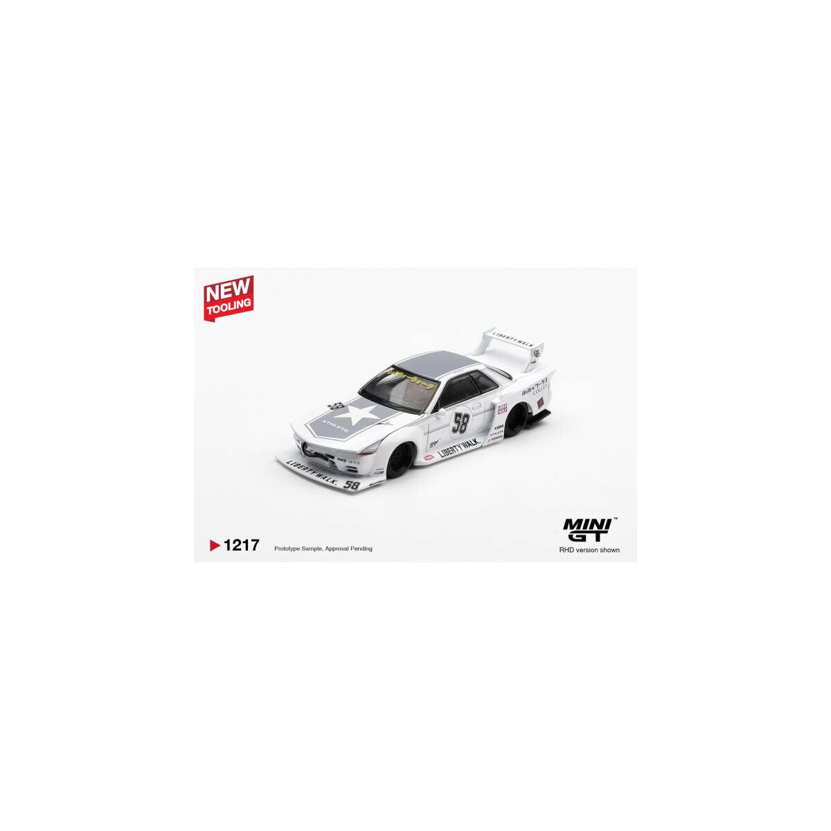 Mini GT Nissan GTR R32 2025 LB-Kaido Works TAS wit 1:64