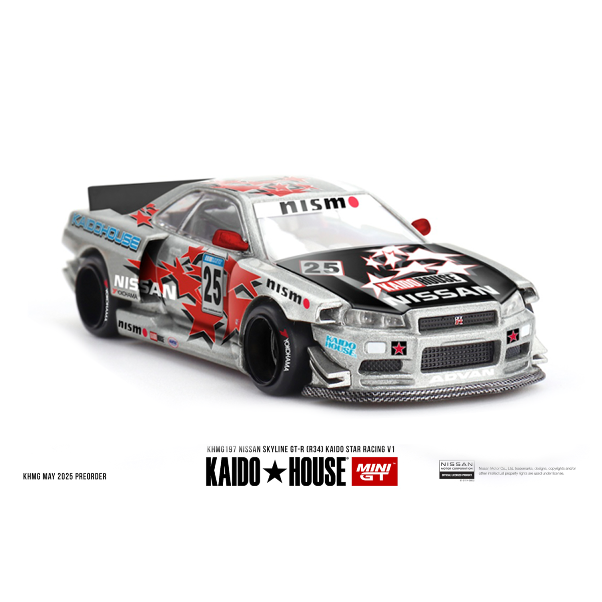 Kaido House #197 Nissan Skyline GT-R R34 1999 Kaido Star Racing V1 1:64