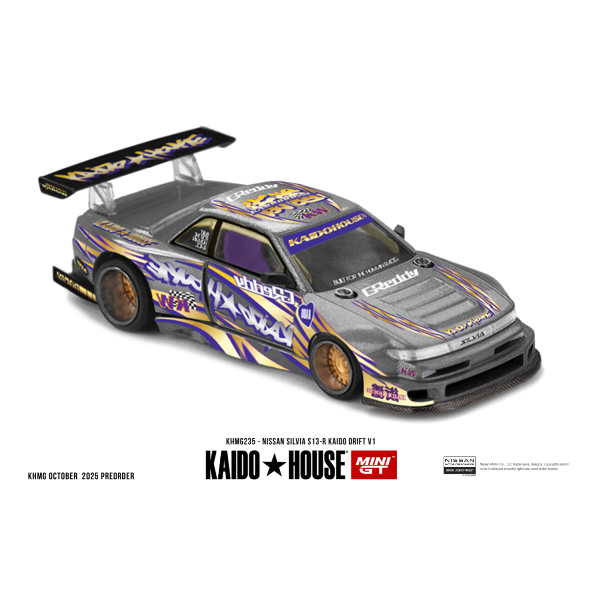 Kaido House #235 Nissan Silvia S13-R Kaido Drift V1 1:64