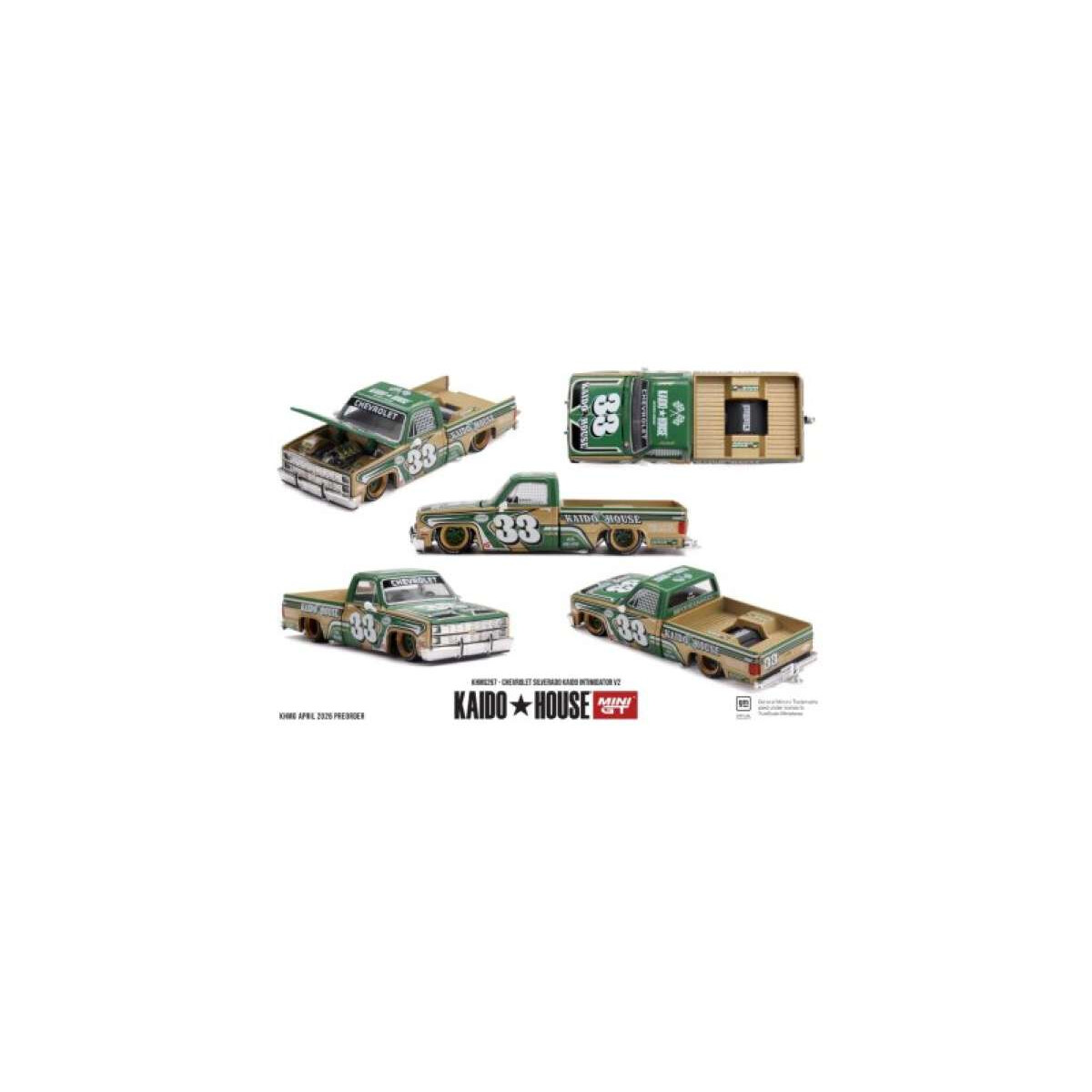 Kaido House #267 Chevrolet Silverado Kaido Intimidator 1980 V2 1:64