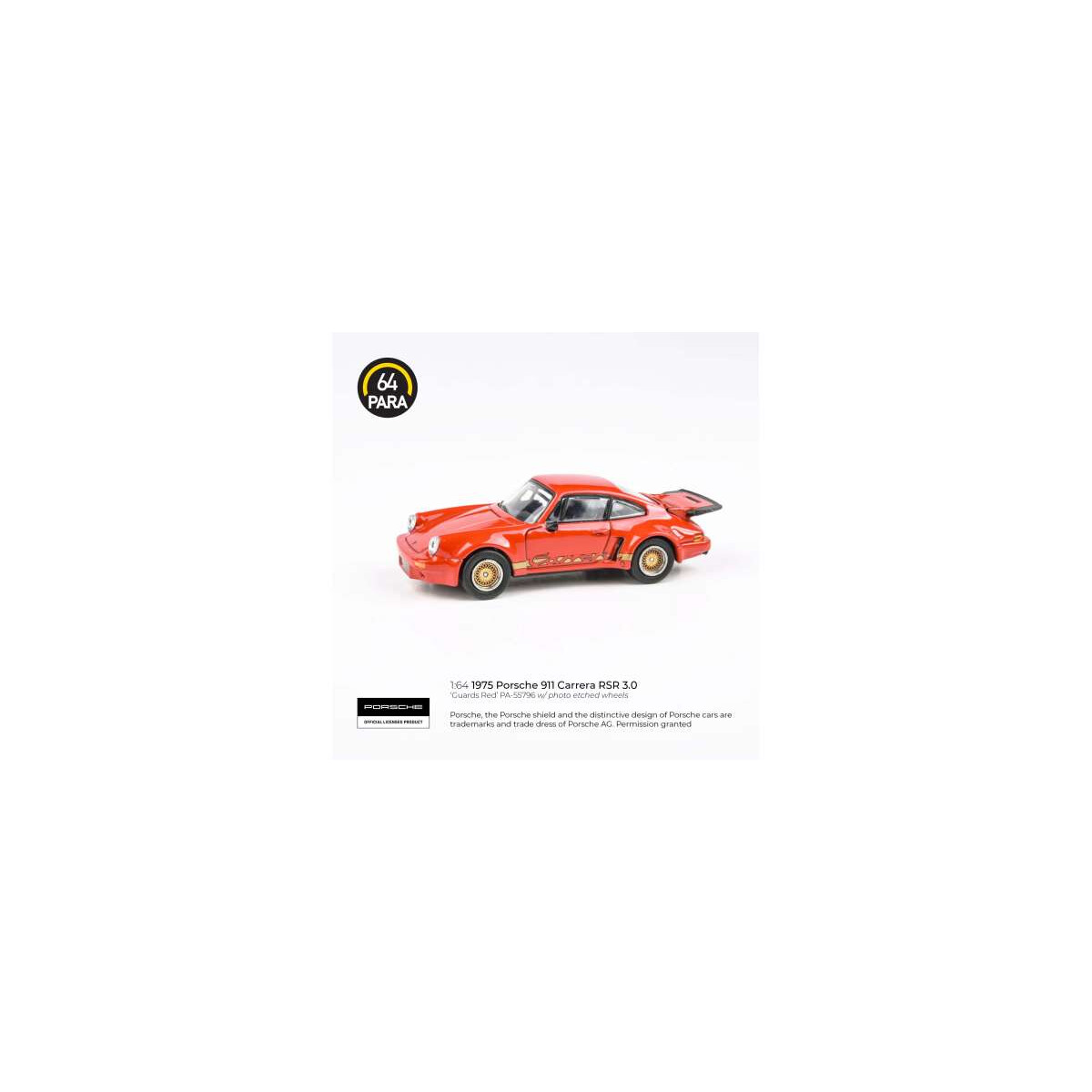 Para64 Porsche 911 Carerra RSR 3.0, Guards red 1:64