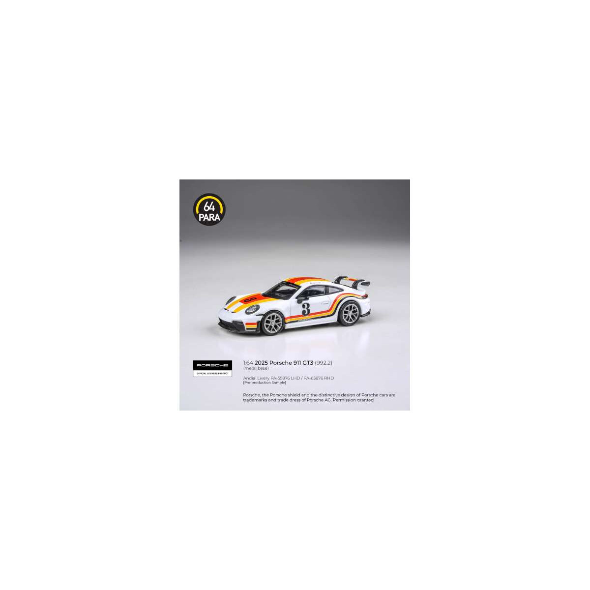 Para64 Porsche 911 GT3 992.2 Andial Livery 1:64