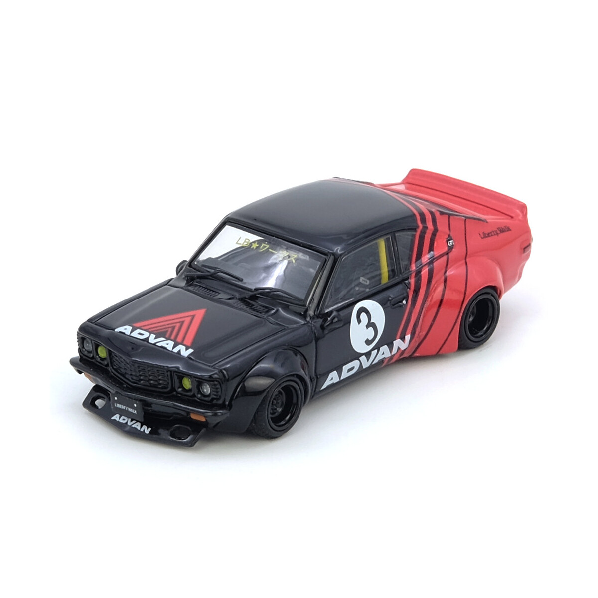 Inno Models LBWK Mazda RX3 Savanna *Advan Livery* 1:64