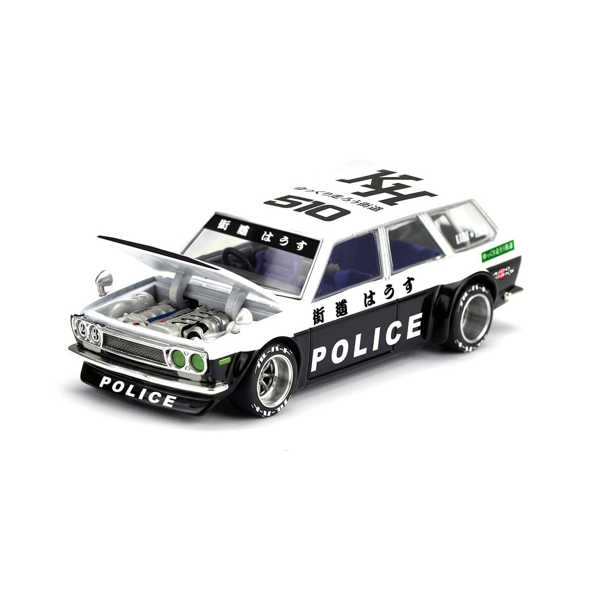 Kaido House #321 Datsun KAIDO 510 Wagon Police 1:64