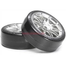 Tamiya #54022 10-S Wheel w/SD Tire*2(24mm/0)