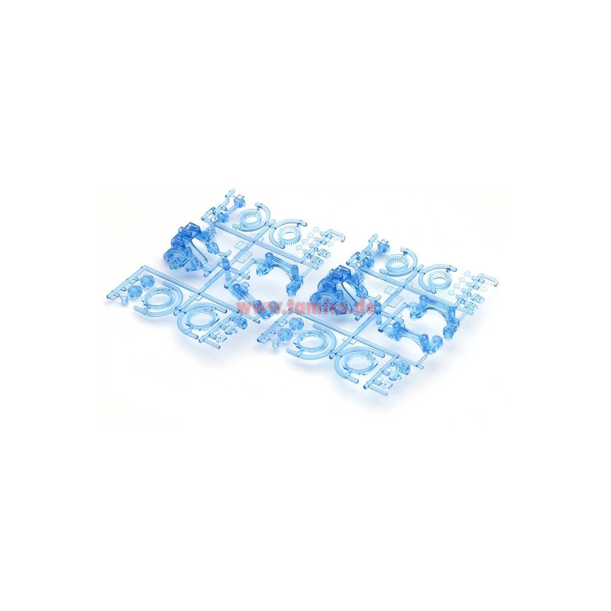 Tamiya A-Teile TA05 (Bulkhead) Blau-Transparent #49390